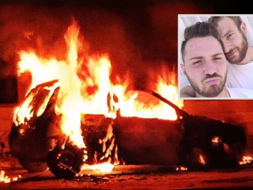 Auto in fiamme e minacce: “Ti brucio con l’olio, gay”, la denuncia di Cosmo e Massimo